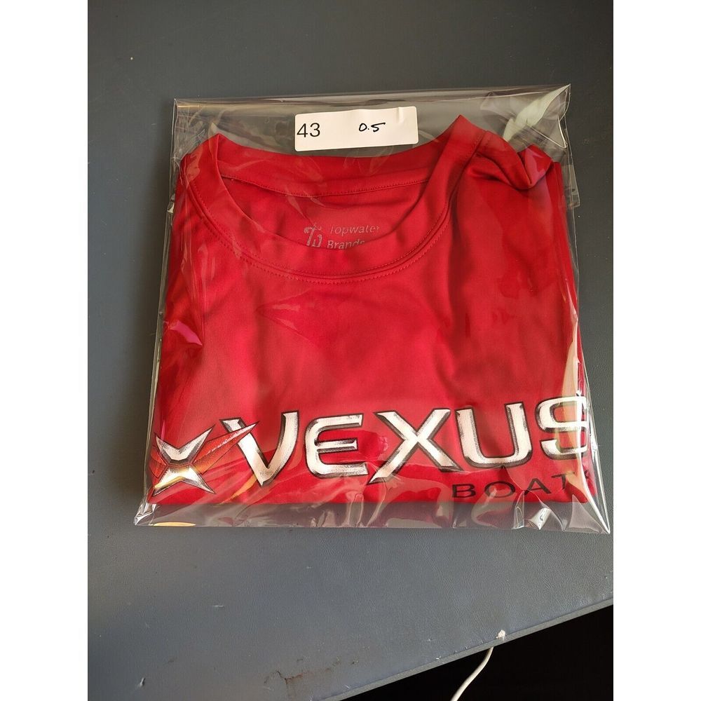 Topwater Brands Vexus Boats Mens Red Performance Graphic T-Shirt Size M BAW XT76 - Picture 8 of 8